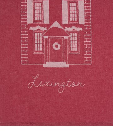 House økologisk bomull kjøkkenhåndkle 50x70 cm - Red-white - Lexington