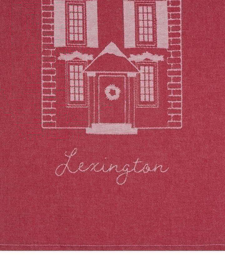 House økologisk bomull kjøkkenhåndkle 50x70 cm, Red-white Lexington