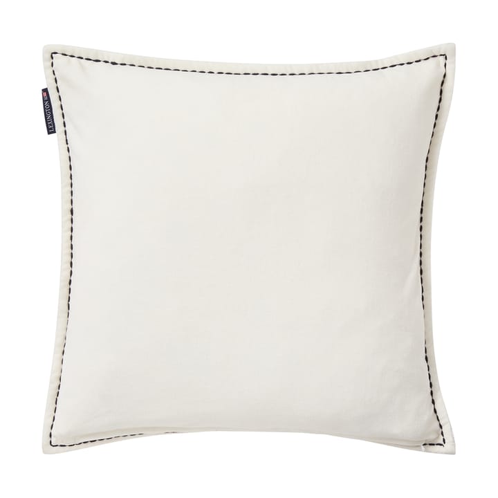 House økologisk fløyelsbomull putetrekk 50x50 cm, White-multi Lexington