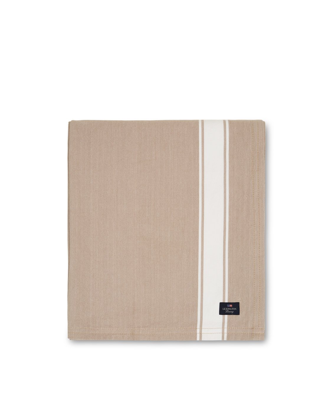 Bilde av Lexington Icons Cotton Herringbone duk 150x250cm Hvit-blå