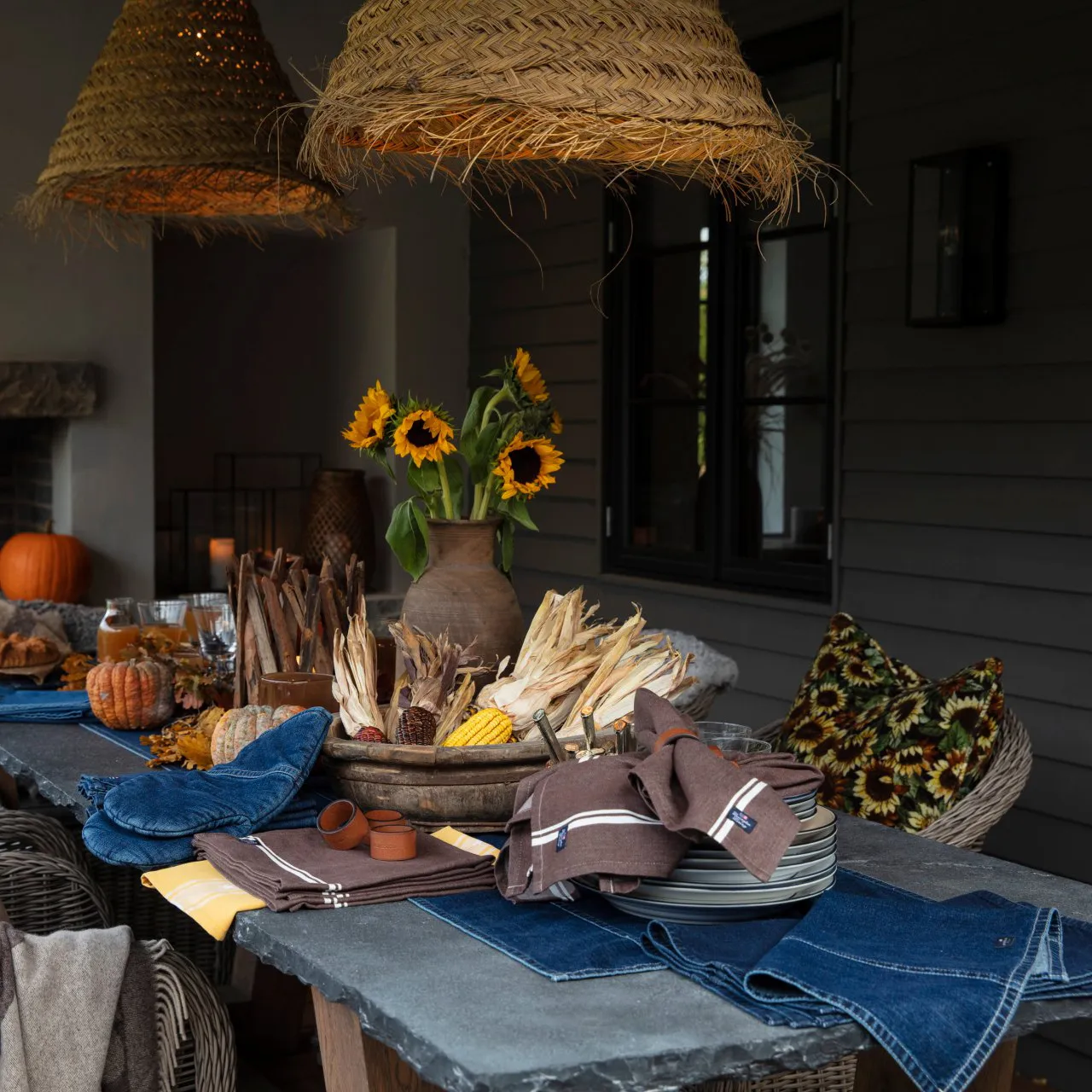 Icons Denim løper 50x150 cm, Denim blue Lexington