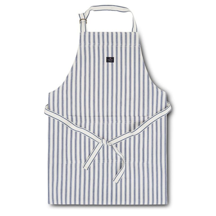 Icons Herringbone Striped forkle - Blue-white - Lexington