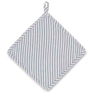Icons Herringbone Striped grytelapp - Blue-white - Lexington