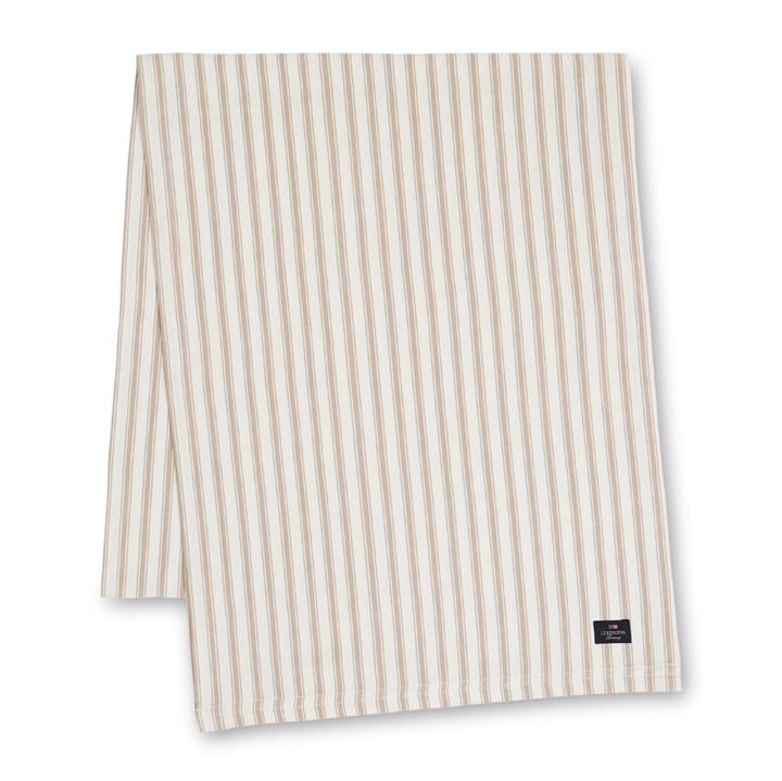 Icons Herringbone Striped løper 50x150 cm - Beige-white - Lexington