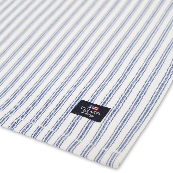 Icons Herringbone Striped serviett 50x50 cm, Blue-white Lexington