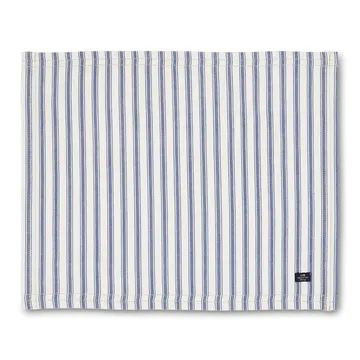 Icons Herringbone Striped spisebrikke 40x50 cm - Blue-white - Lexington