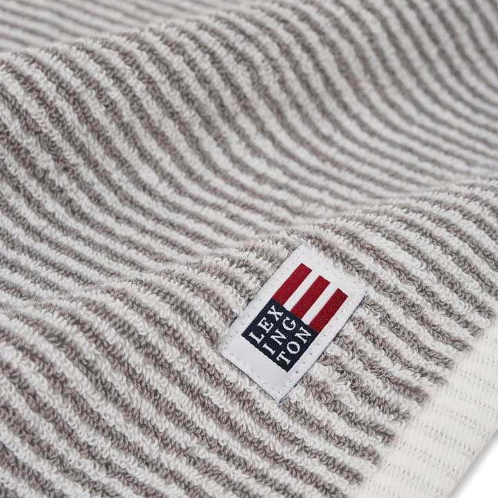 Icons Original Striped håndkle 50x70 cm - White-gray - Lexington
