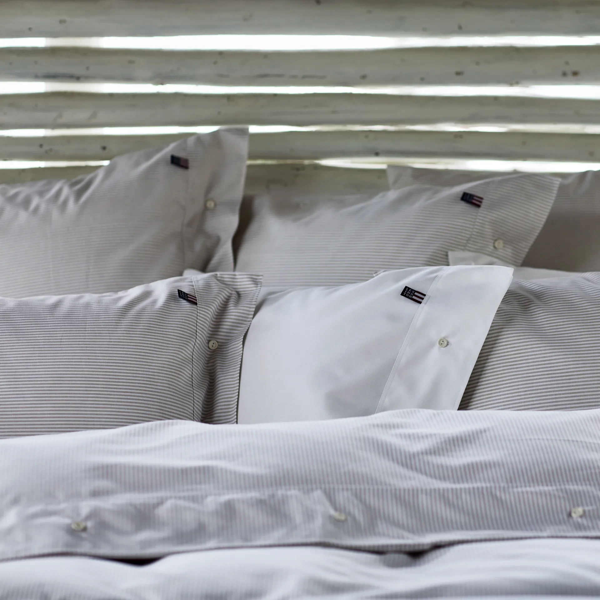 Icons Pin Point dynetrekk 220x220 cm, Beige-white Lexington