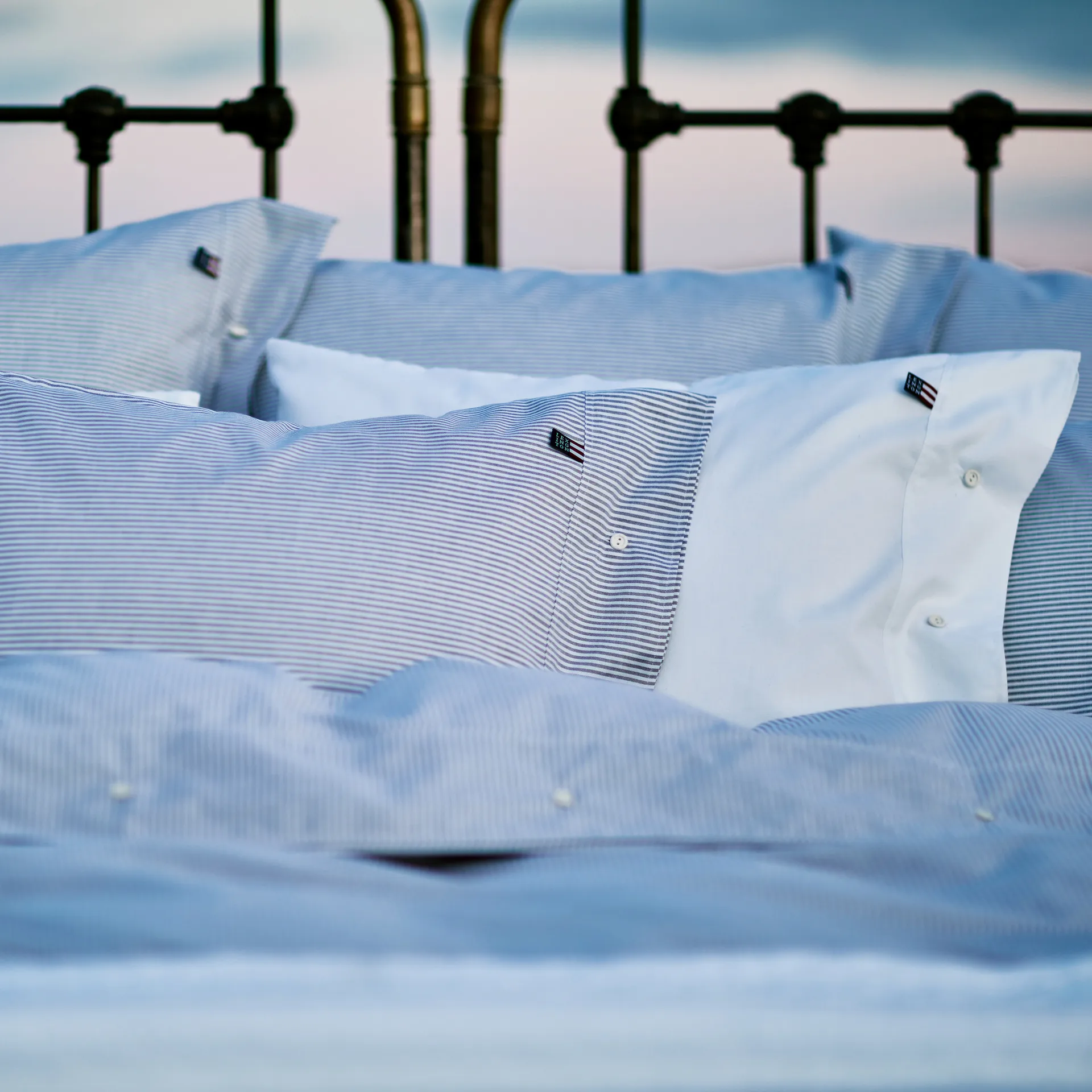 Icons Pin Point putetrekk 50x60 cm, Blue-white Lexington