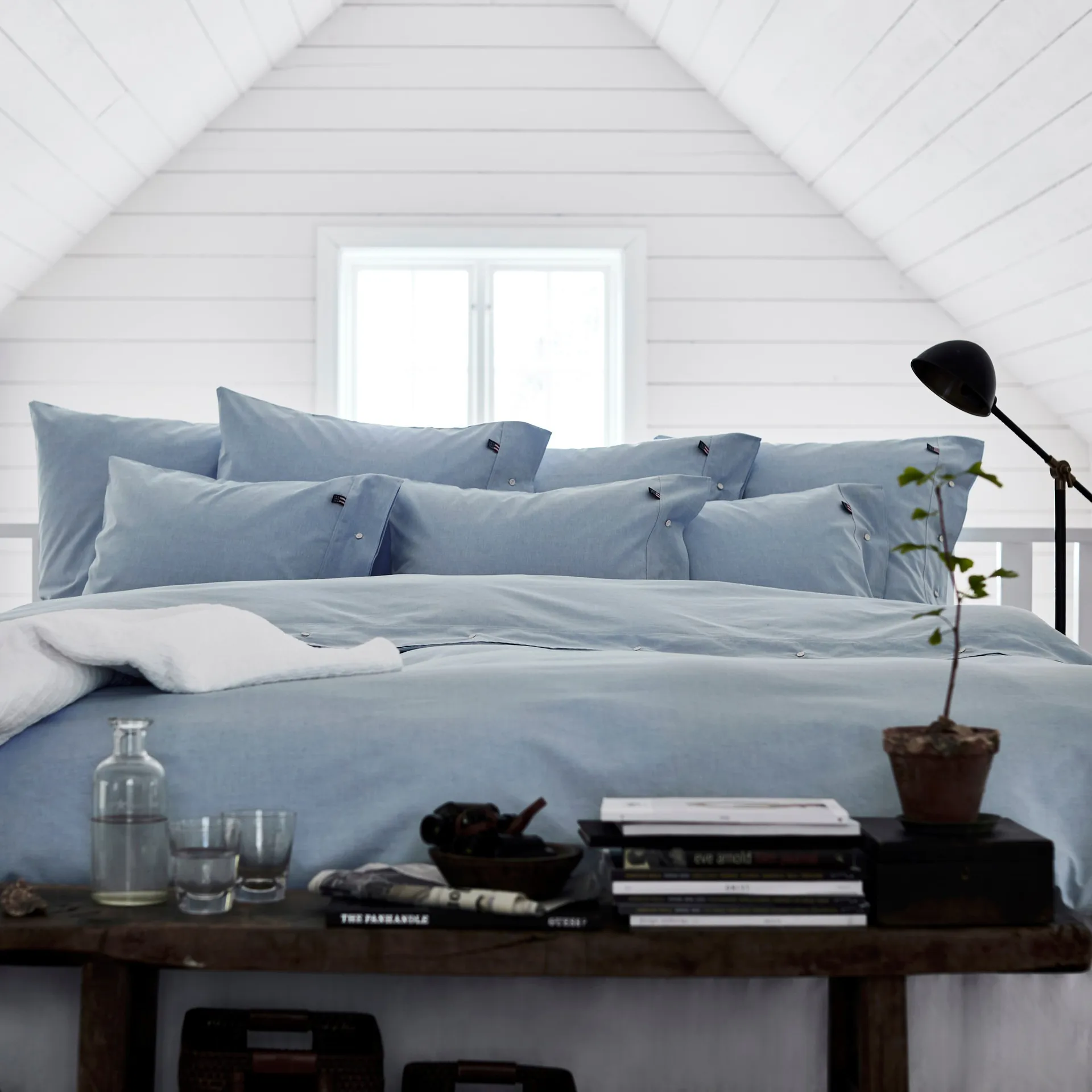 Icons Pin Point putetrekk 65x65 cm, Blue Lexington