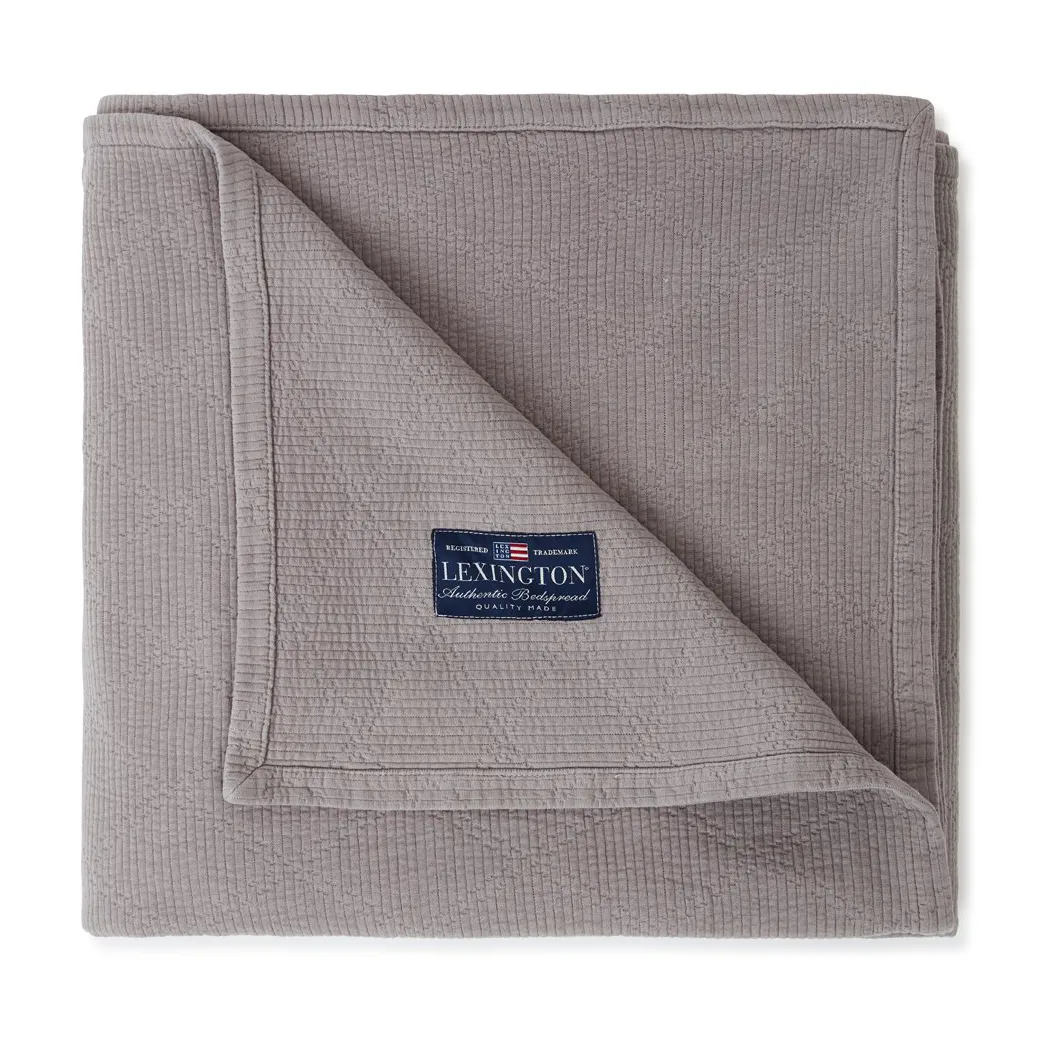 Icons Quilted sengeteppe 240 x 260 cm, Gray Lexington