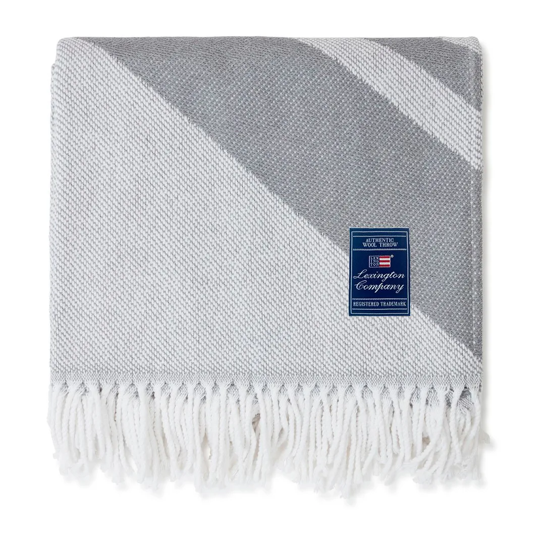 Icons Recycled Logo pledd 130 x 170 cm, Gray-white Lexington