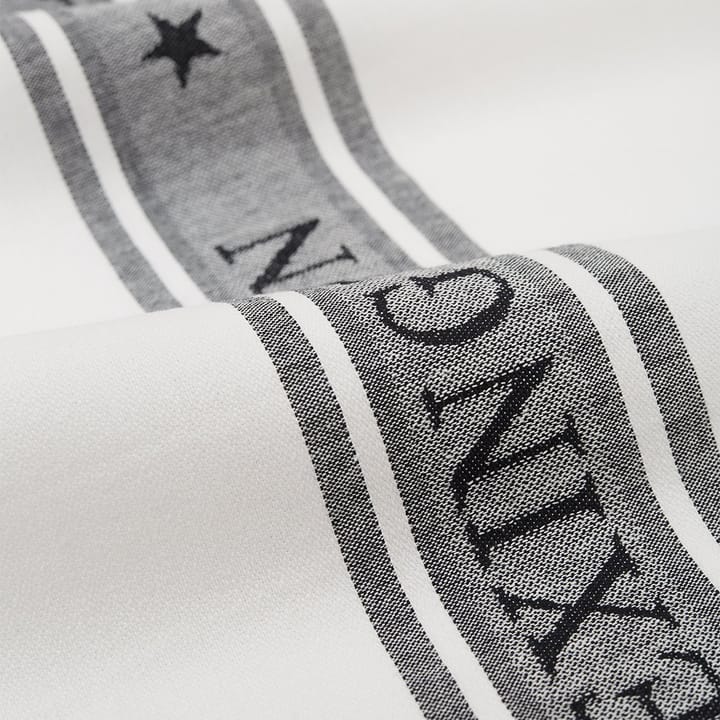 Icons Star kjøkkenhåndkle 50x70 cm - White-black - Lexington