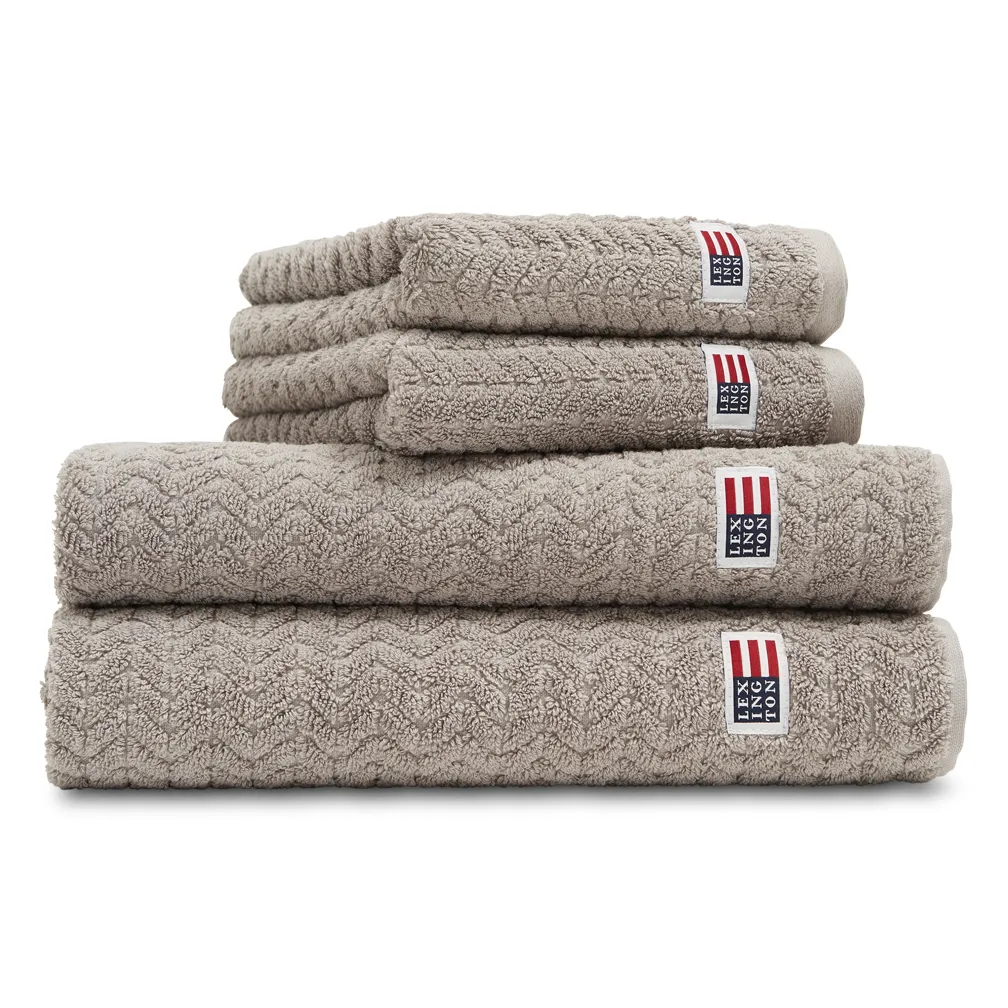 Icons Structured håndkle 30x50 cm, Dark gray Lexington