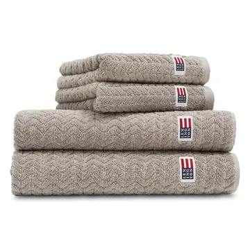 Icons Structured håndkle 30x50 cm - Dark gray - Lexington