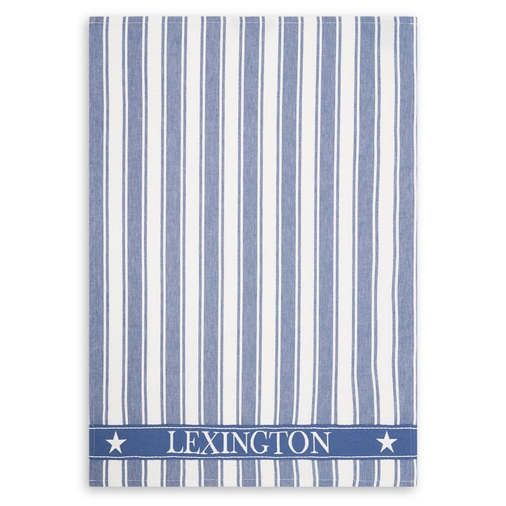 Icons Waffle Striped kjøkkenhåndkle 50x70 cm - Blue-white - Lexington