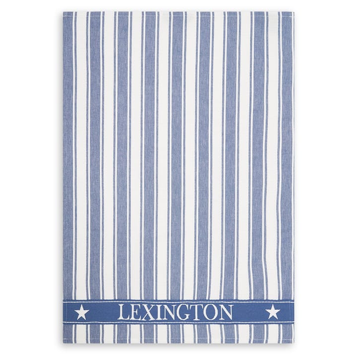 Icons Waffle Striped kjøkkenhåndkle 50x70 cm - Blue-white - Lexington