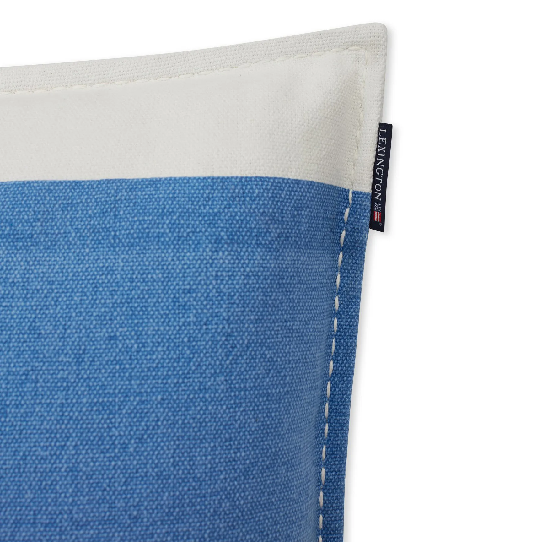 Irregula Striped Cotton putevar 50 x 50 cm, Blue-White Lexington