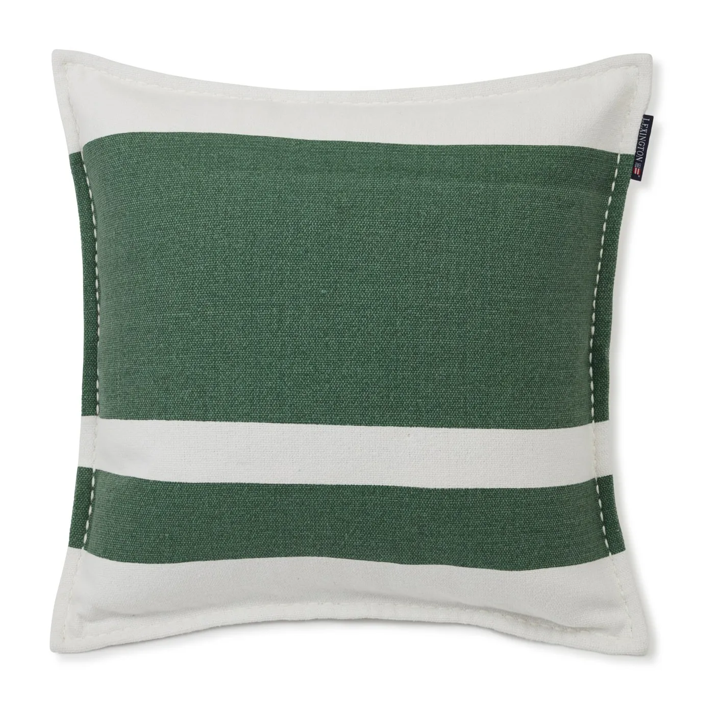 Irregula Striped Cotton putevar 50 x 50 cm, Green-White Lexington