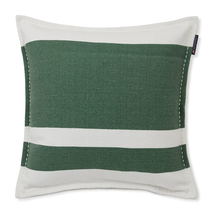 Irregula Striped Cotton putevar 50 x 50 cm - Green-White - Lexington