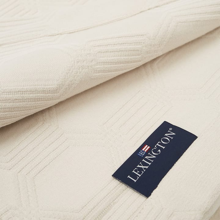 Jacquard sengeteppe 240x260 cm - Off white - Lexington