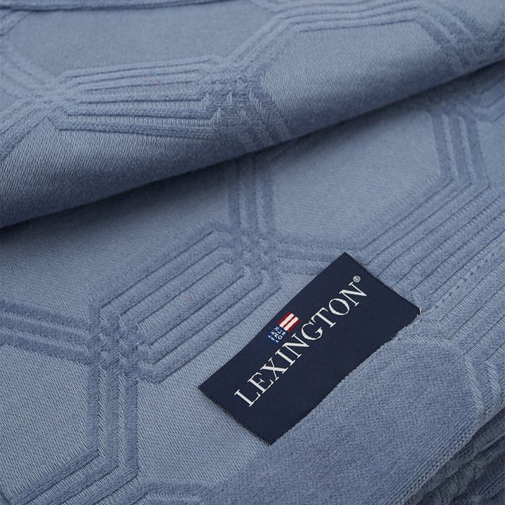 Jacquard sengeteppe 240x260 cm - Steel blue - Lexington