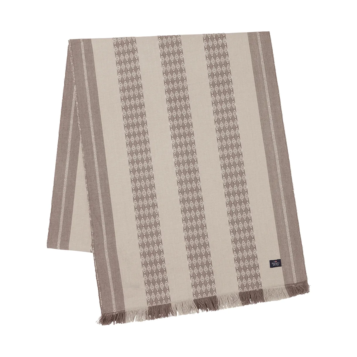Jacquard Striped bordløper 50x350 cm, Beige Lexington