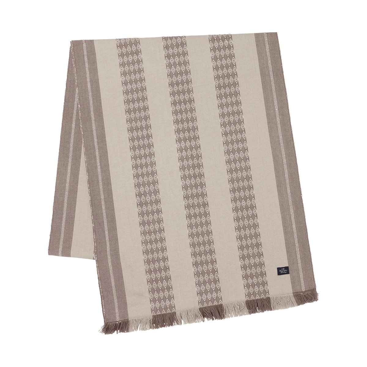 Bilde av Lexington Jacquard Striped bordløper 50x350 cm Beige