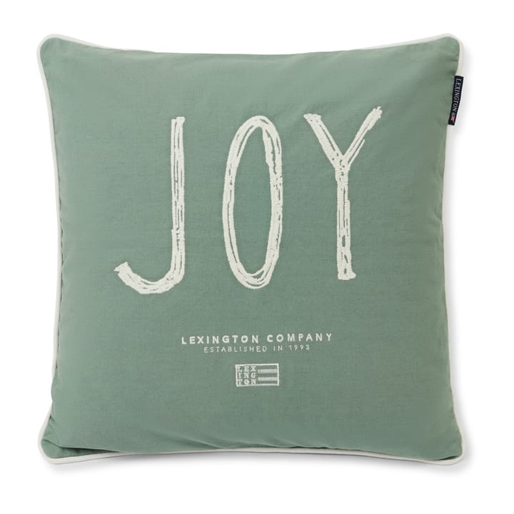 Joy Organic Cotton Canvas putevar 50 x 50 cm - Light green-white - Lexington