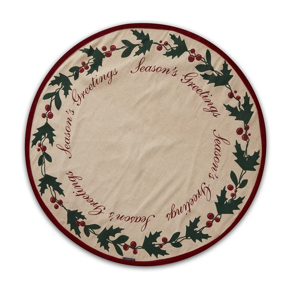 Jute Cotton Christmas Tree juletrematte Ø 110 cm, Beige Lexington