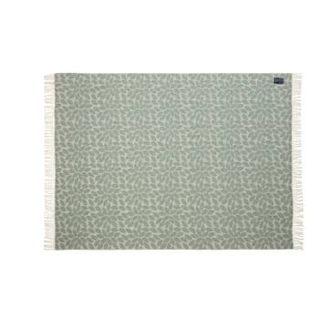 Leaves Recycled Wool Jacquard ullpledd 130 x 170 cm - Grønn - Lexington