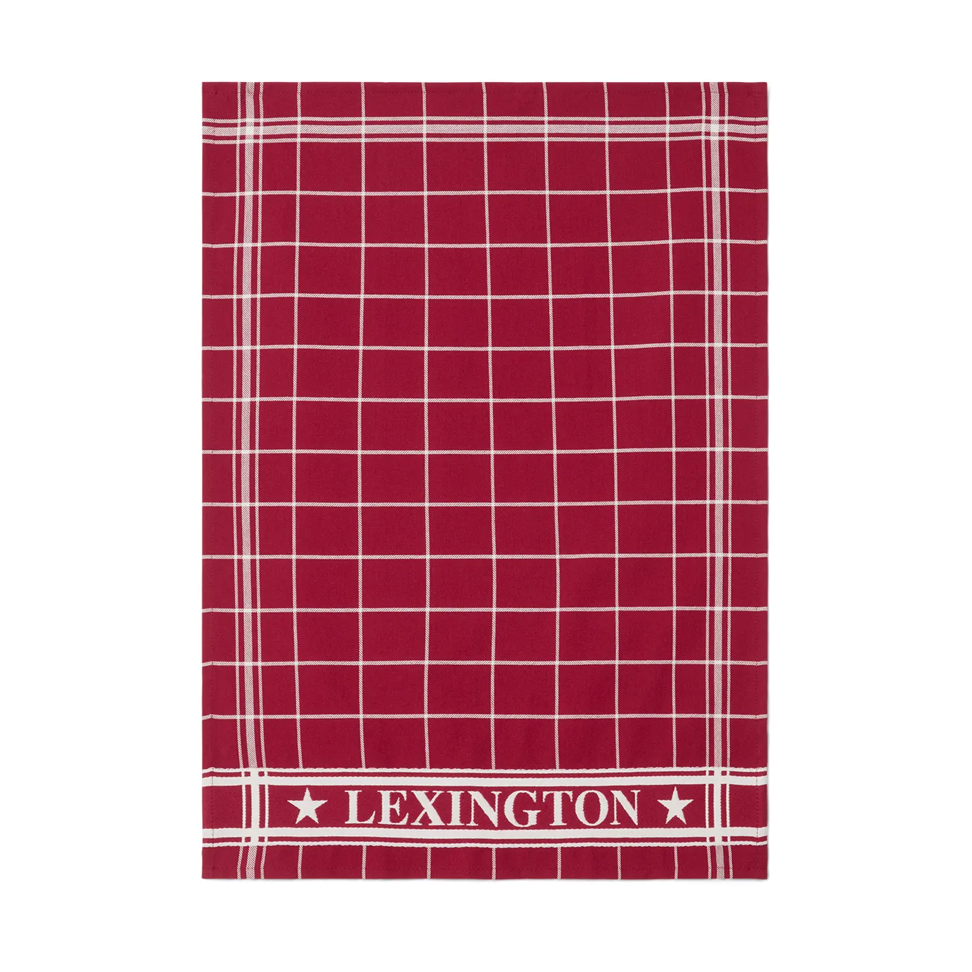 Lexington Checked kjøkkenhåndkle 50x70 cm, Rød-hvit Lexington