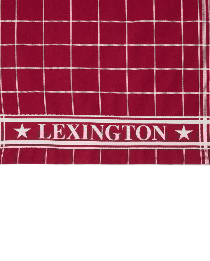 Lexington Checked kjøkkenhåndkle 50x70 cm, Rød-hvit Lexington