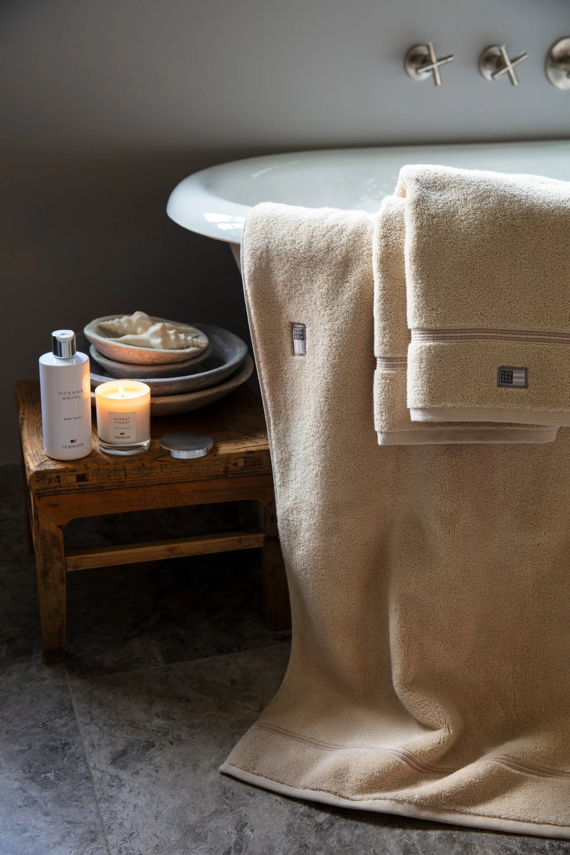 Lexington Hotel håndkle 50 x 100 cm, Beige Lexington