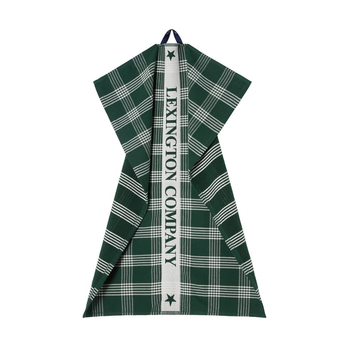 Lexington økologisk bomull kjøkkenhåndkle 50x70 cm, Green-white Lexington