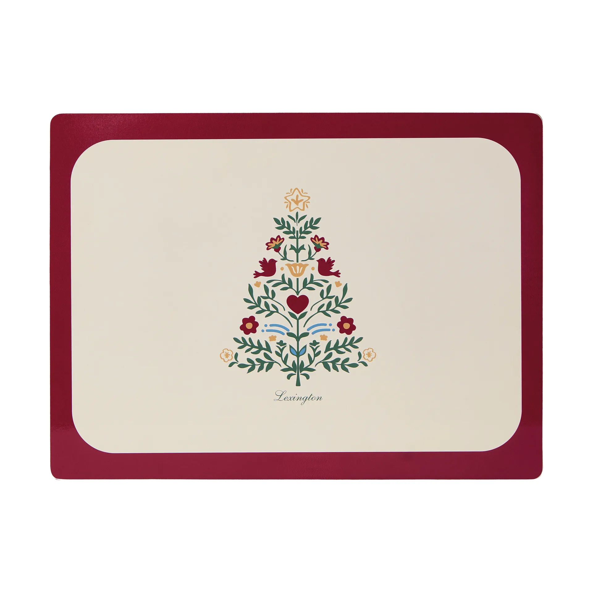 Lexington laminert tosidig bordbrikke, Red-light beige, 30x40 cm, 2-pakning Lexington
