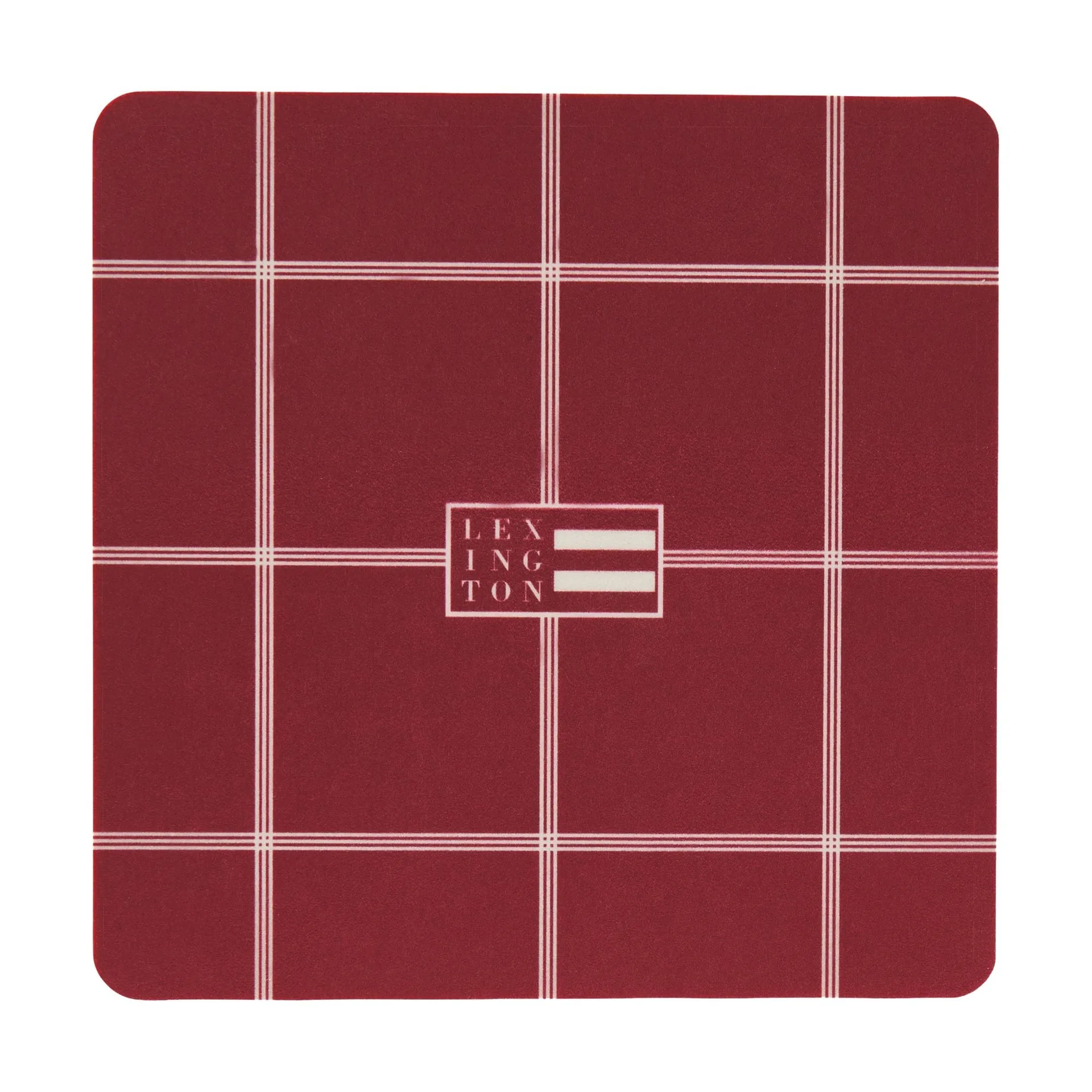 Lexington laminerte glassunderlag, Red-light beige, 9x9 cm, 4-pakning Lexington