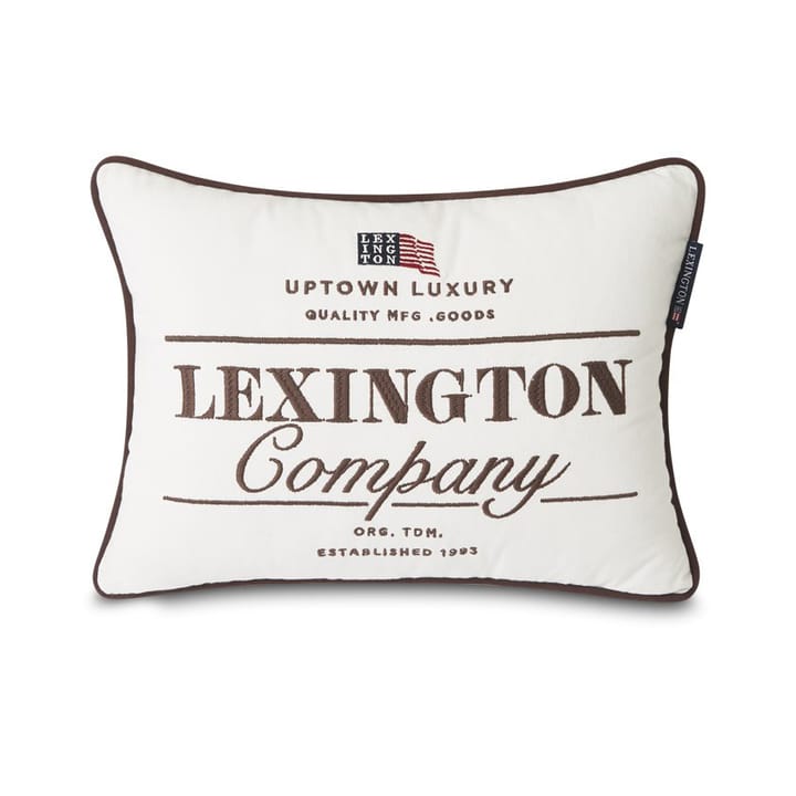 Lexington Logo Twill putetrekk 30x40 cm - Hvit - Lexington
