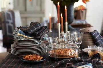 Lexington lysestake striped 20 cm - Brass - Lexington