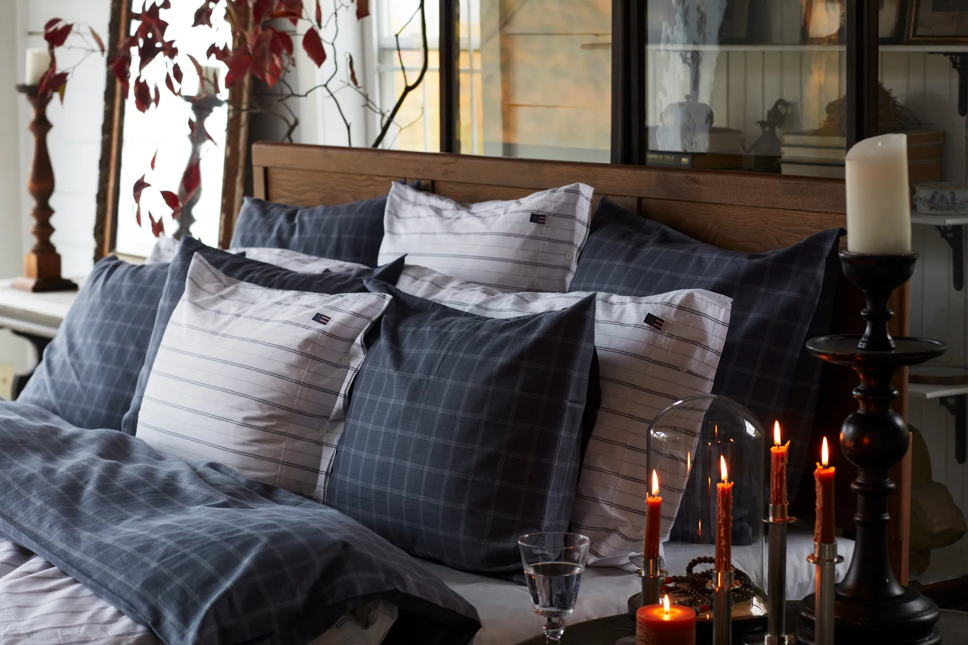 Lexington lysestake striped 20 cm, Brass Lexington