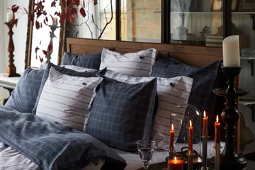 Lexington lysestake striped 20 cm - Brass - Lexington