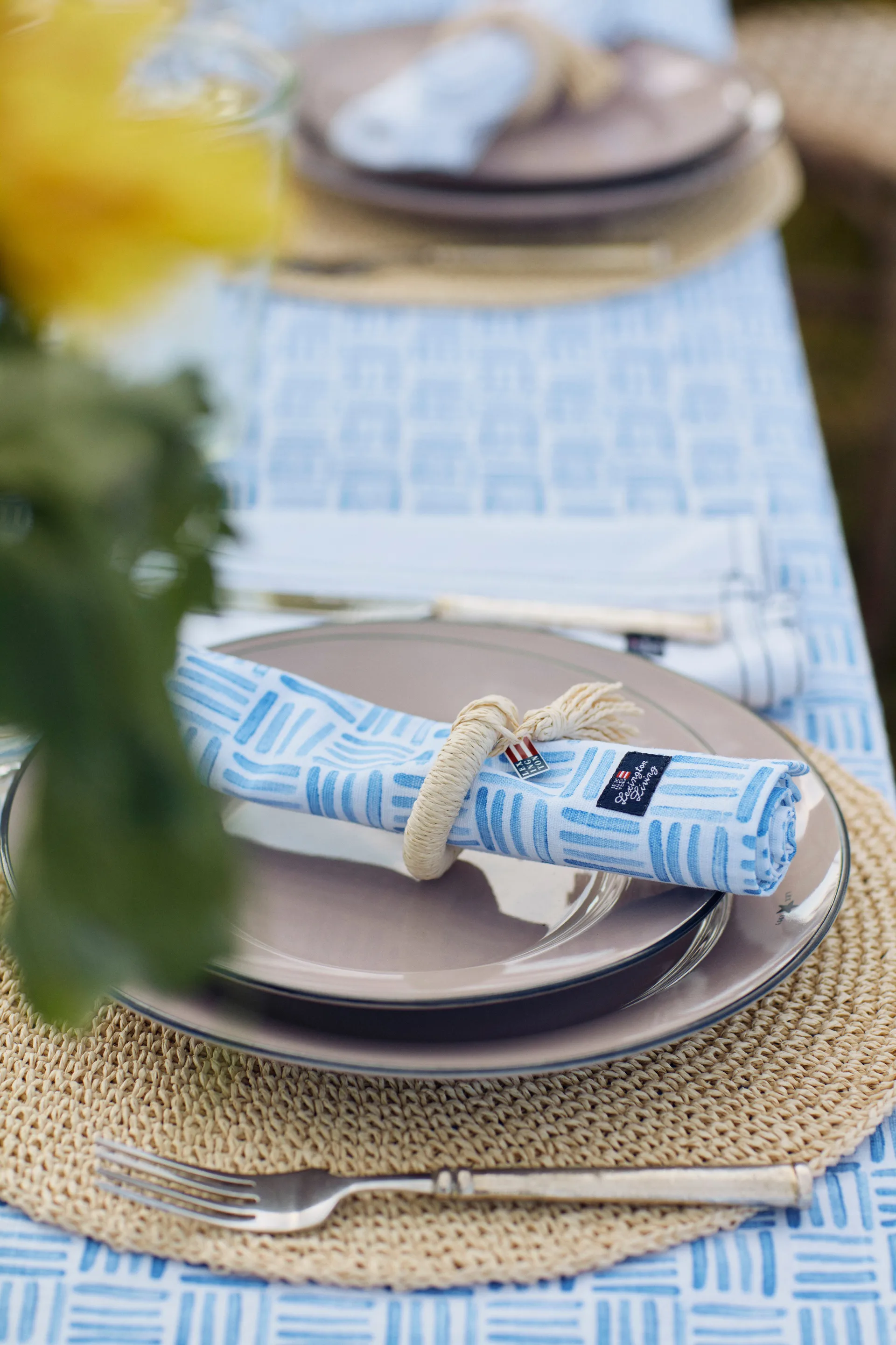 Lexington Recycled Paper Straw serviettring, Natural Lexington