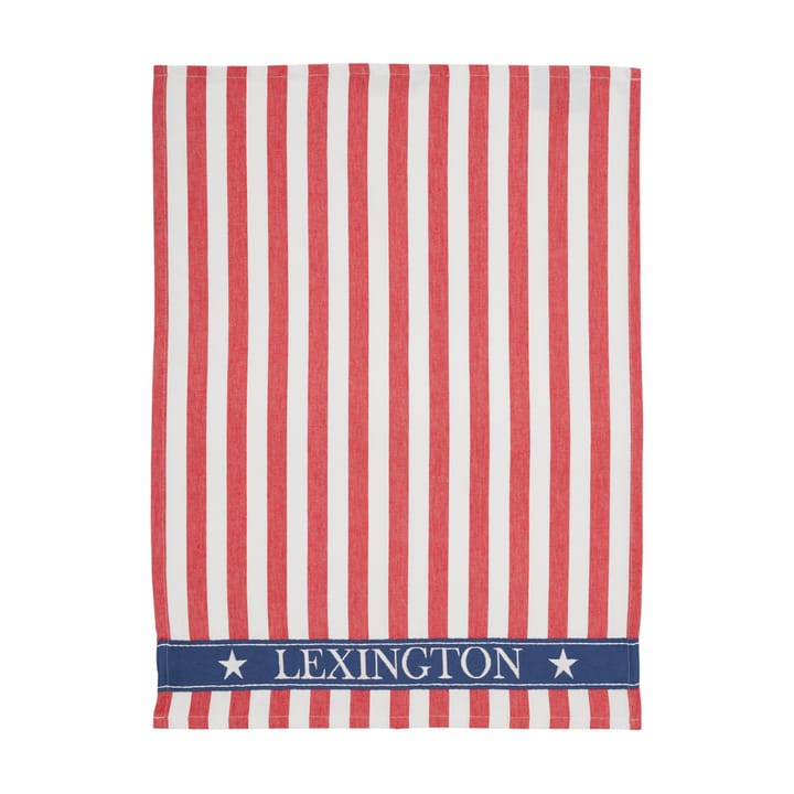 Lexington Striped kjøkkenhåndkle 50x70 cm - Rød - Lexington