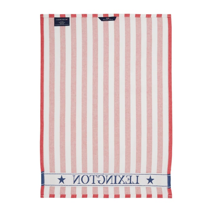 Lexington Striped kjøkkenhåndkle 50x70 cm - Rød - Lexington