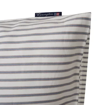 Lexington Striped putetrekk tencel 50x60 cm - White-steel blue - Lexington