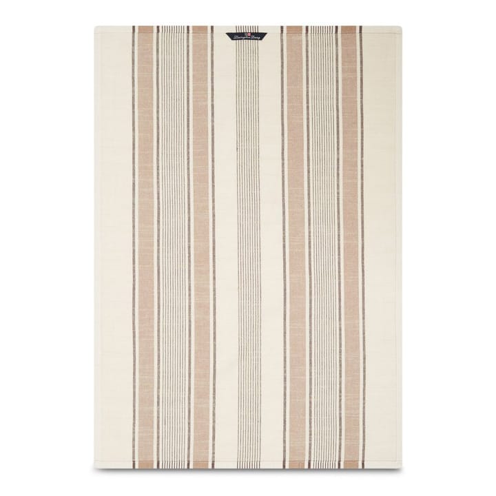 Lexington Striped Twill kjøkkenhåndkle 50x70 cm - Beige - Lexington