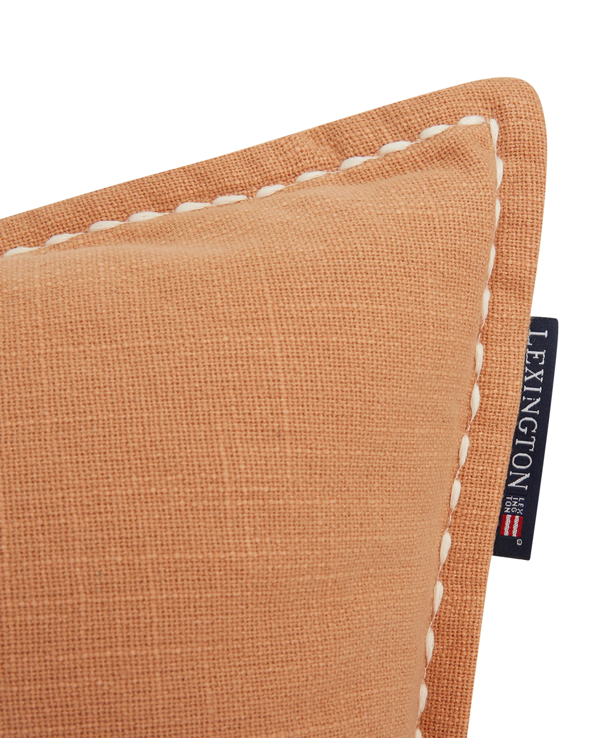 Life's A Beach Embroidered putetrekk 50 x 50 cm, Beige-hvit Lexington