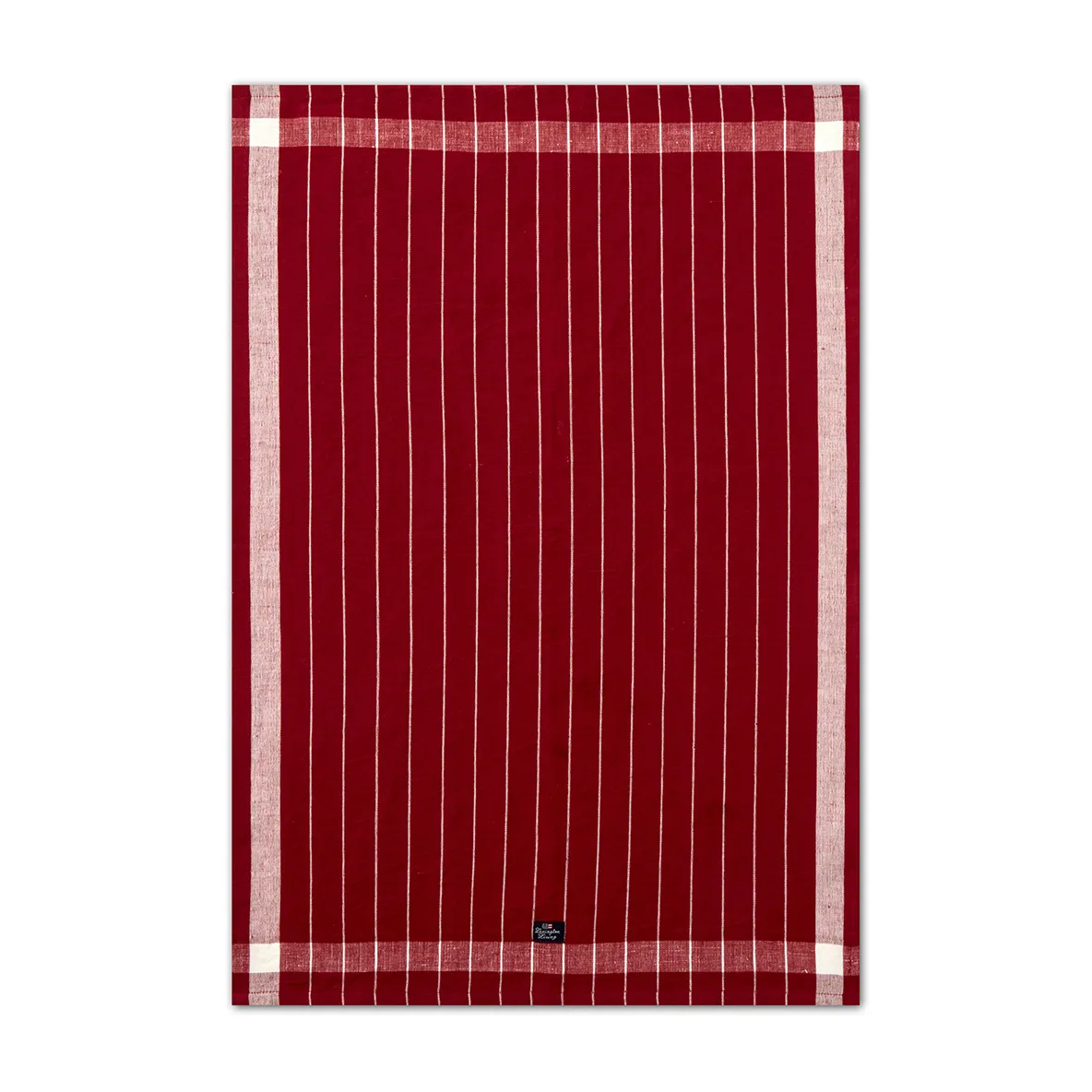 Linen Cotton Striped kjøkkenhåndkle 50 x 70 cm, Red-white Lexington
