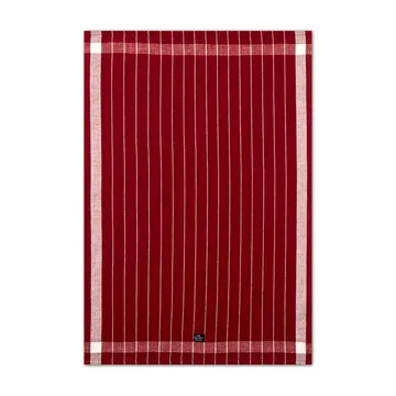 Linen Cotton Striped kjøkkenhåndkle 50 x 70 cm - Red-white - Lexington