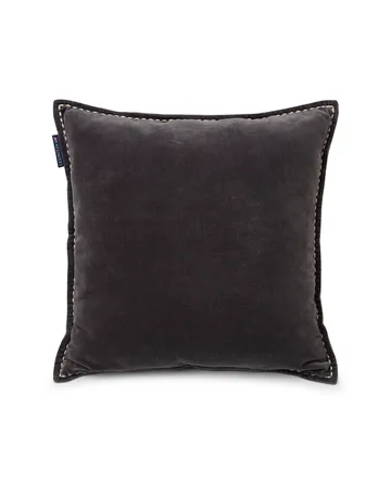 Logo Message Velvet kuddfodral 50x50 cm - Gray - Lexington
